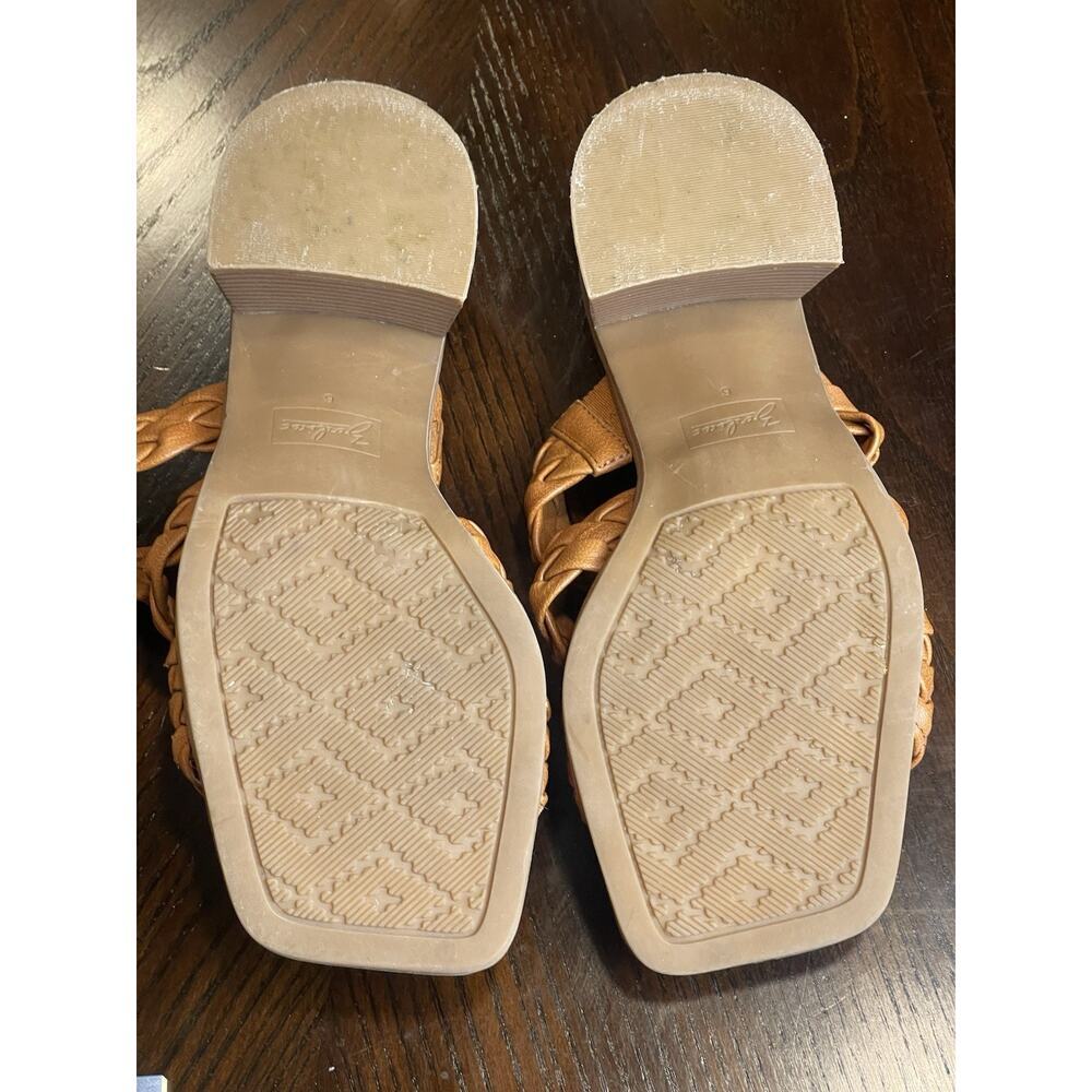 Zodiac Sandals Womens 7 Lilah Brown Braidied Slip On Chunky Heel Shoes​ - Picture 7 of 8